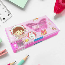 Printed Pencil Case for Kids (1 Pc): Multi - Compartment, Compass Box - Justgrabit Inc.