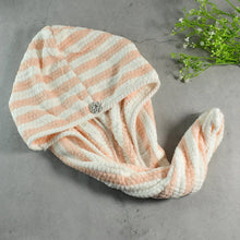 Soft Microfiber Hair Drying Towel Wrap with Cute Teddy Bear Button (1 Pc) - Justgrabit Inc.