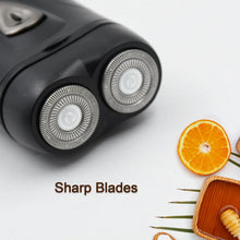 Men's Electric Shaver with Double Floating Heads Rechargeable | Portable, Cordless, Travel Electric for Men | USB Rechargeable Shaver | Water Resistant | Flexible Floating Shaving Heads - justgrabit.in | Just Grab It