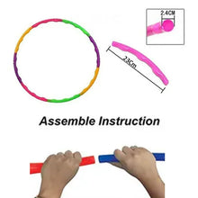 Hoops Hula Interlocking Exercise Ring for Fitness with Dia Meter Boys Girls and Adults (8 Pcs Set) - Justgrabit Inc.