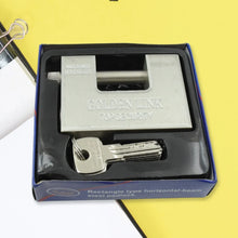 94mm Stainless Steel Padlock: Rectangular, Hardened Steel, 5 Keys - Justgrabit Inc.