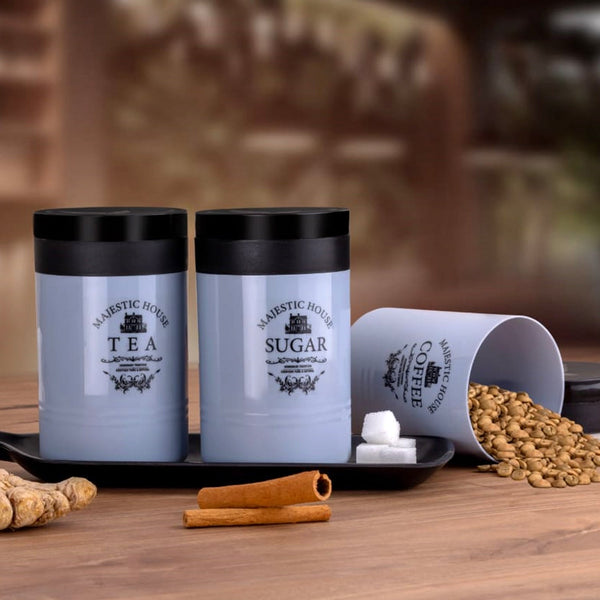 Airtight Containers – For Tea, Coffee, Sugar & More (3 Pcs Set) - justgrabit.in | Just Grab It