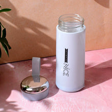 Water bottle 400ml leak proof, glass water bottle with (1 pc / Light Blue Color) - justgrabit.in | Just Grab It