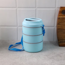 3 Layer Insulated Lunch Box Set with Handle & Strap - (Set) - justgrabit.in | Just Grab It