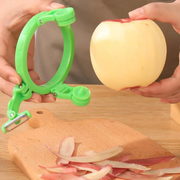 Adjustable Apple Peeler Cutter with Holder Ring - justgrabit.in | Just Grab It