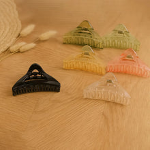 Triangle Shape Mix Color Plastic Hair Claw Clip – 1 Pc Durable Grip for Women and Girls - Justgrabit Inc.