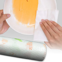 Non Woven Reusable and Washable Kitchen Printed Tissue Roll Non - stick Oil Absorbing Paper Roll Kitchen Special Paper Towel Wipe Paper Dish Cloth Cleaning Cloth 40 sheets / Pulls - Justgrabit Inc.
