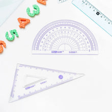 4pcs Ruler Suit Stationery Set for School Student Office ,Draft Rulers for School Office Supplies and Supplies - High School - justgrabit.in | Just Grab It