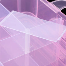 Versatile 18 - Grid 3 - Layer Transparent Plastic Organizer Box with Adjustable Dividers for Jewelry & Fishing Hooks - justgrabit.in | Just Grab It