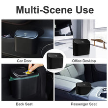 Plastic Mini Car Trash Can / Bin with Lid (1 Pc / With Brown Box) - justgrabit.in | Just Grab It