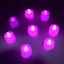 Pink Flameless LED Tealights, Smokeless Plastic Decorative Candles - Led Tea Light Candle For Home Decoration , Diwali (Pack Of 8pc) ( Diya , Divo , Diva , Deepak , Jyoti) - justgrabit.in | Just Grab It