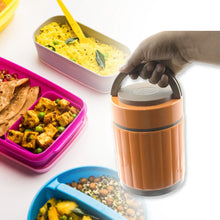 Leak - proof Thermos Flask For Hot Food, Warm Soup Cup, Vacuum Insulated Lunch Box, Food Box for Thermal Container For Food Stainless Steel - justgrabit.in | Just Grab It