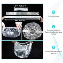 Large Disposable Waterproof Shower Caps – 12 Pack for Women, Travel & Salon - justgrabit.in | Just Grab It