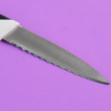 Ritu Stainless Steel Serrated Blade Zebra Kitchen Knife (1 Pc) - justgrabit.in | Just Grab It