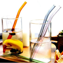 Reusable Glass Straws Clear Glass Drinking Straw (5 pcs Set) - Justgrabit Inc.