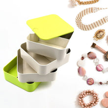 4 Layers Jewelry Box, 360 Degree Rotating Jewelry Box, Jewelry and Earring Organizer Box, Accessory Storage Box - justgrabit.in | Just Grab It