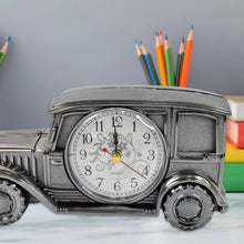 Car Model Clocks, Pen Holder Function ABS Material Alarm Clock for Office Desk for Bedroom - Justgrabit Inc.