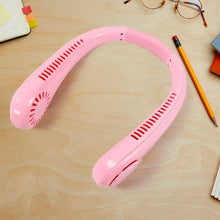 Portable Neck Fan: Holiday Hands Free Bladeless Neck Fan, 360° Cooling Hanging Fan, USB Rechargeable Personal Neck Fan, Wearable Neck Fan Suitable for Traveling - Justgrabit Inc.
