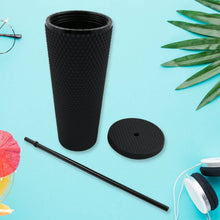 Reusable Studded Tumbler with Straw & Leak Proof Lid (1 Pc, Mix Colors) - Justgrabit Inc.