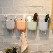 Multi - Purpose Plastic Wall Mounted Mobile Charging Holder Set (4 Pc) - justgrabit.in | Just Grab It