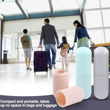 Capsule Shape Travel Toothbrush Toothpaste Case Holder (Multicolor / 3 Pcs Set) - justgrabit.in | Just Grab It
