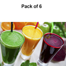 Stylish look Plastic Juicy Glass, Transparent Glasses Set 300ml (6pcs) - Justgrabit Inc.