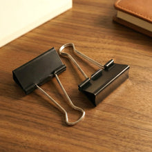 Extra Large Heavy - Duty Black Binder Clips Set (41 mm, 12 Pc) - justgrabit.in | Just Grab It