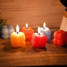 Multicolor Aesthetic Bubble Cube Wax Candles (6 Pc) - justgrabit.in | Just Grab It