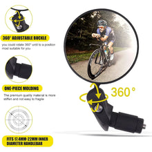 Bar End Bike Mirror: 360° Rotatable & Foldable (1 Pc) - Justgrabit Inc.