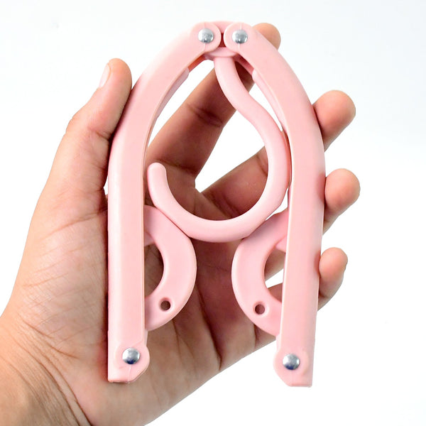 Travel Hangers, Portable Folding Clothes Hangers (1 Pc) - justgrabit.in | Just Grab It