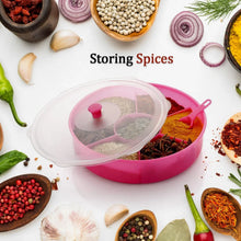 Multipurpose Dry - fruit and masala box with single spoon. - Justgrabit Inc.