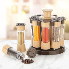 360 Revolving Spice Rack for Kitchen and Dining Table, 8 Spice jars - justgrabit.in | Just Grab It