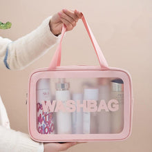 Big Zippered Cosmetic Pouch, Toiletry Bag for Cosmetics (1 Pc) - justgrabit.in | Just Grab It