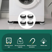 Anti Vibration Pads for Washing Machine, Washing Machine Base Foot Pads Non Slip Heighten Shock and Noise Cancelling Base Pads (4 pcs Set) - Justgrabit Inc.
