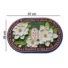 3D Visual Anti - Slip Absorbent Mat New Soft Super Absorbent Floor Mats, Cute Flowers Shower Drying Bathroom Mat (Mix Design / 1 Pc) - justgrabit.in | Just Grab It