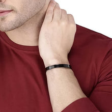 Stylish Black - Plated Stainless - Steel kada (1 Pc) - justgrabit.in | Just Grab It