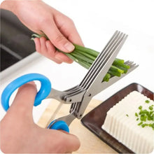Multifunction Vegetable Stainless Steel Herbs Scissor with 3 Blades - justgrabit.in | Just Grab It