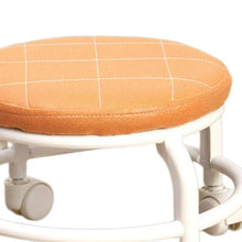 Roller Seat Stool Low Height Rolling Plastic Stool Multifunctional Small Household Movable Mini Stool Pulley Wheel Stool for Garage Home Library (1 Pc) - Justgrabit Inc.