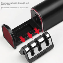 3 - Stage Knife Sharpener, Knife grinder Three - sided blade for both water (1 Pc) - Justgrabit Inc.