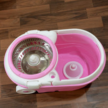 Spin Mop with Bucket for Floor Cleaning - Magic Mop Set with Steel Spin, Mop Stick, and Bucket for Home & Office - justgrabit.in | Just Grab It