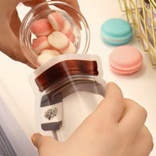 Plastic Transparent Big Jar Shaped Pouch With Zipper (1 Pc) - Justgrabit Inc.