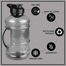 Sports Gym 1.5 Liters Gallon Water Bottle with Mixer and Strainer - Justgrabit Inc.