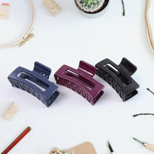 Matte Rectangle Hair Claw Clip for Women and Girls – Assorted Color Pack – 12 Pc - justgrabit.in | Just Grab It