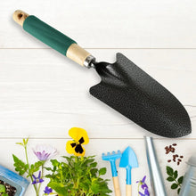 Gardening Tools - Hand Cultivator, Trowel, Heavy Duty with Ergonomic Wooden Handle for Transplanting and Digging (3 Pcs Set) - Justgrabit Inc.