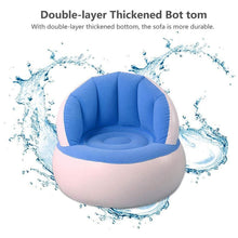 Kids inflatable sofa chair with backrest & Foot Air Pump (1 Set 85x74 Cm Approx) - justgrabit.in | Just Grab It