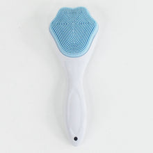Silicone Face Scrubber Exfoliating Brush, Manual Handheld Facial Cleansing (1 Pc) - justgrabit.in | Just Grab It