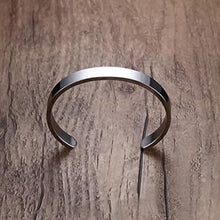 Minimalist Polished Open - Ended Silver - Tone Stainless Steel Kada (1 Pc) - justgrabit.in | Just Grab It