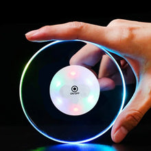 Colorful LED Cocktail Coaster, Round Ultra - Thin LED Drink Coaster (1 Pc) - justgrabit.in | Just Grab It
