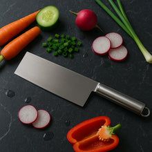 Professional - Grade Stainless Steel Vegetable Cleaver Knife 1 Pc - justgrabit.in | Just Grab It