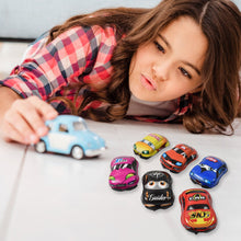 Mini Pull Back Car & Aeroplane PVC Plastic Pull Back Car Cartoon Toys (12 Pcs Set) - justgrabit.in | Just Grab It